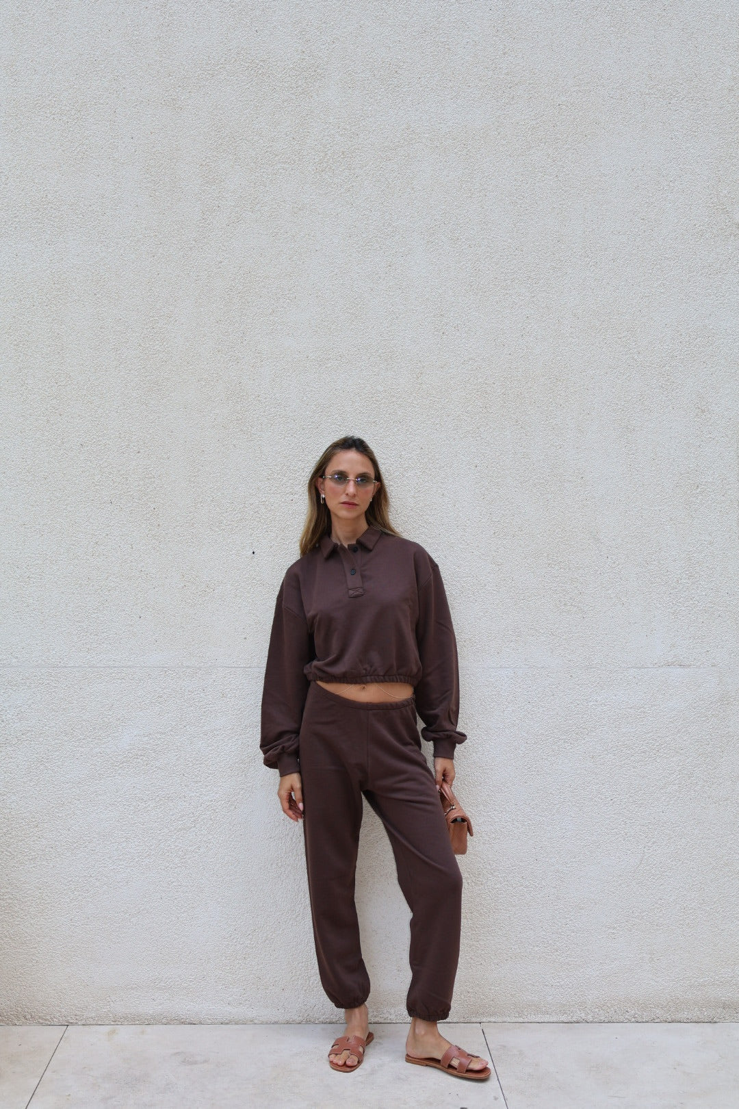 LK NO47 BROWN SWEATPANTS