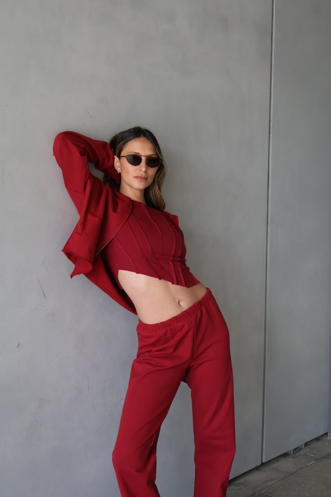 LK NO 27 BURGUNDY SWEATPANTS