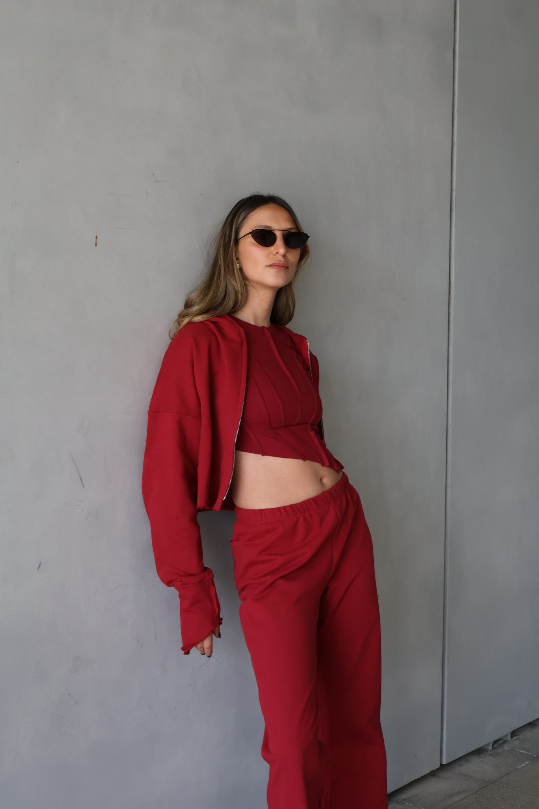 LK NO 28 BURGUNDY HOODIE