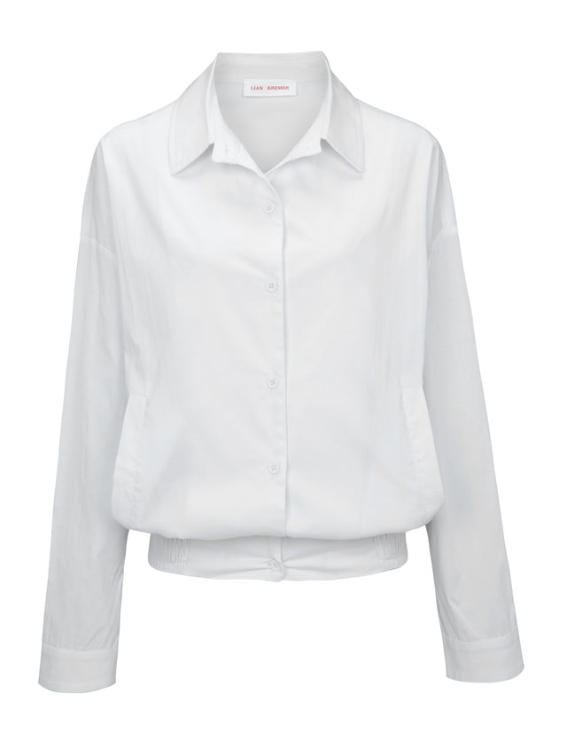 LK NO41 BOMBER WHITE SHIRT