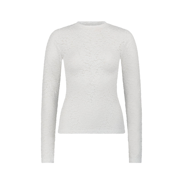 LK NO42 WHITE LACE TSHIRT