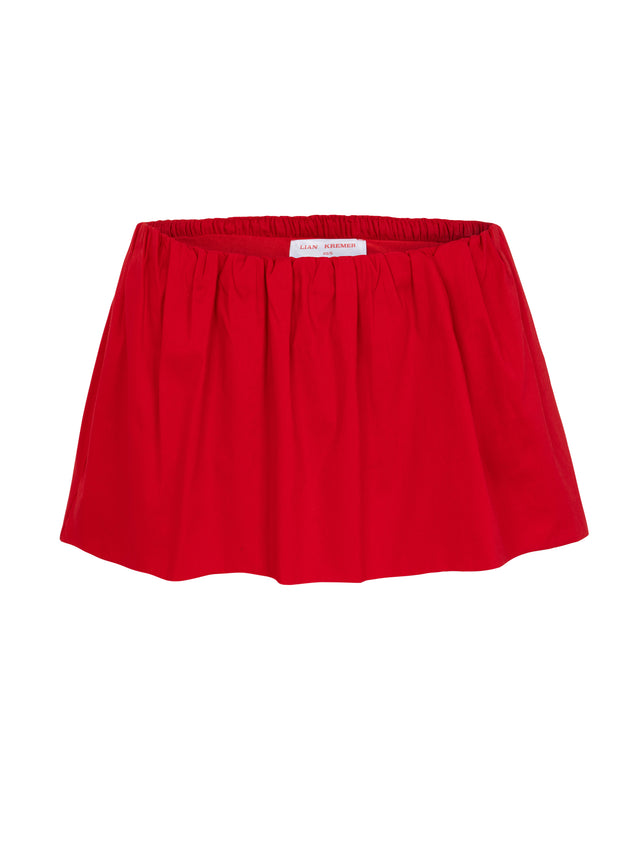 LK NO45 BALOON RED SKIRT
