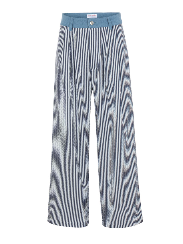 LK NO50 BLUE STRIPES PANT WITH DENIM