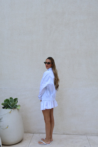 LK NO41 BOMBER WHITE SHIRT