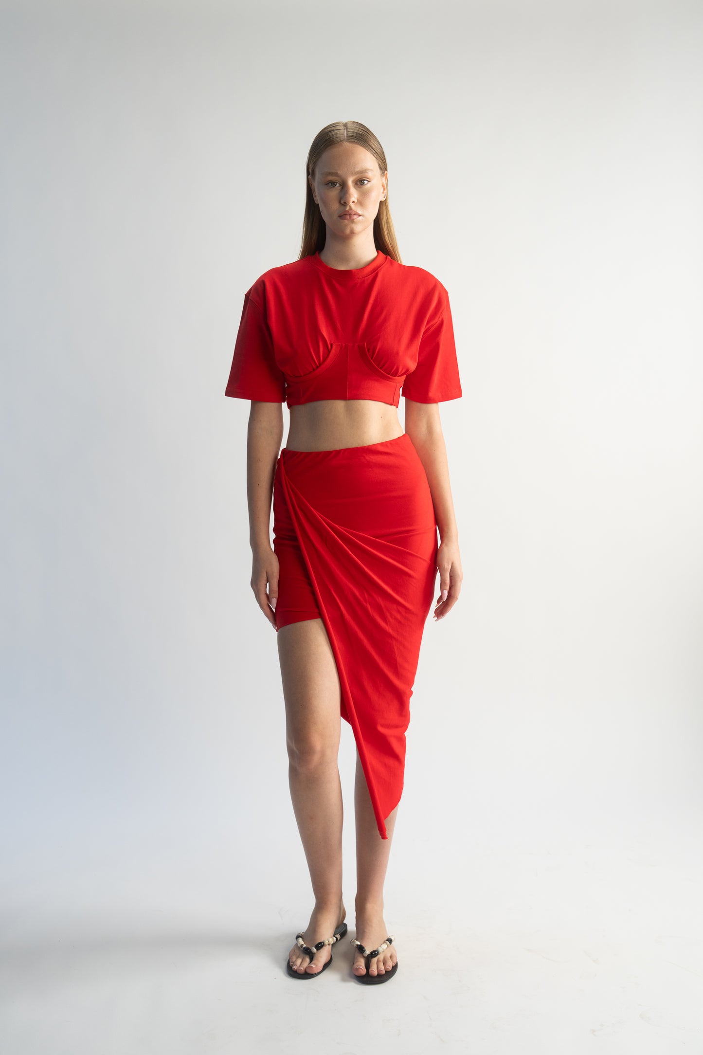 LK NO 4 RED SKIRT