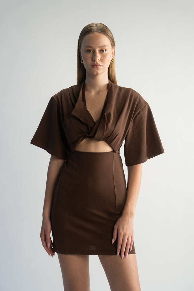 LK NO 5 BROWN DRESS