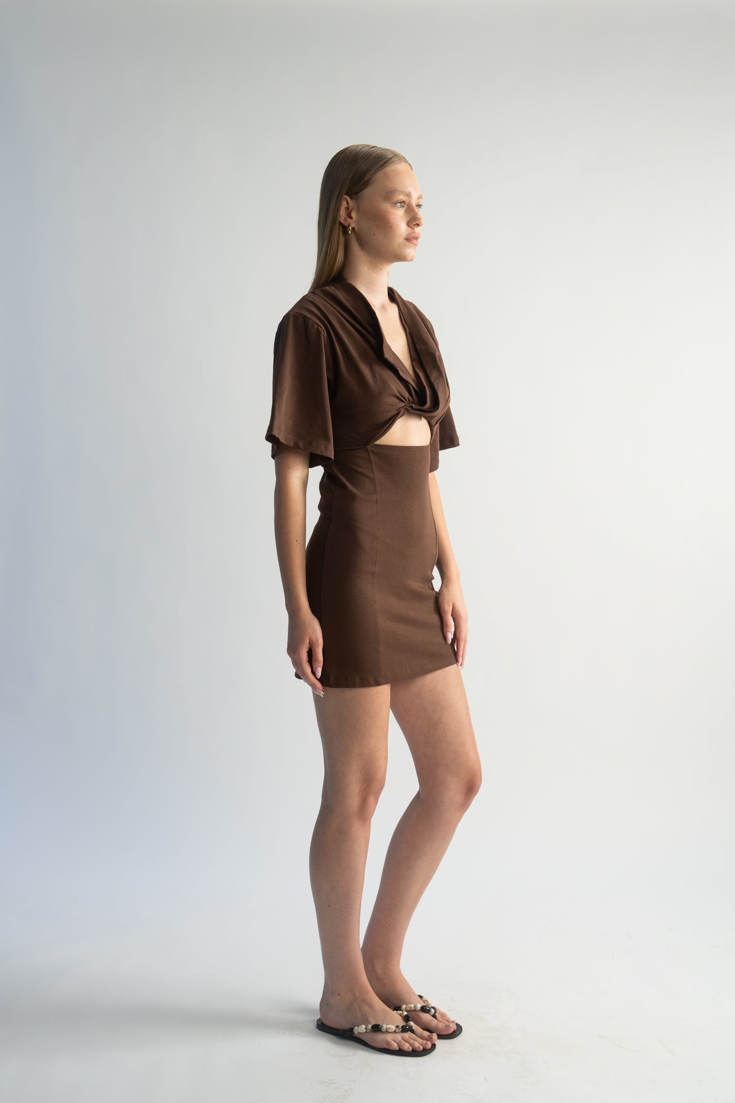 LK NO 5 BROWN DRESS