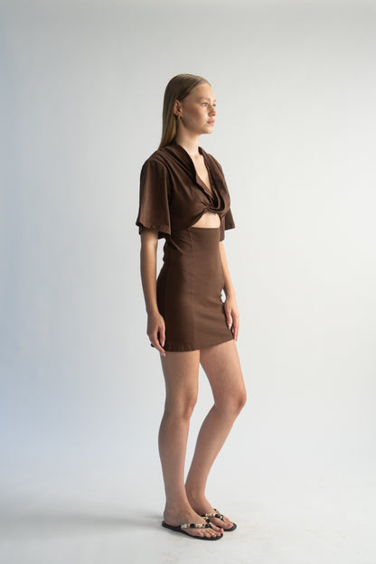 LK NO 5 BROWN DRESS