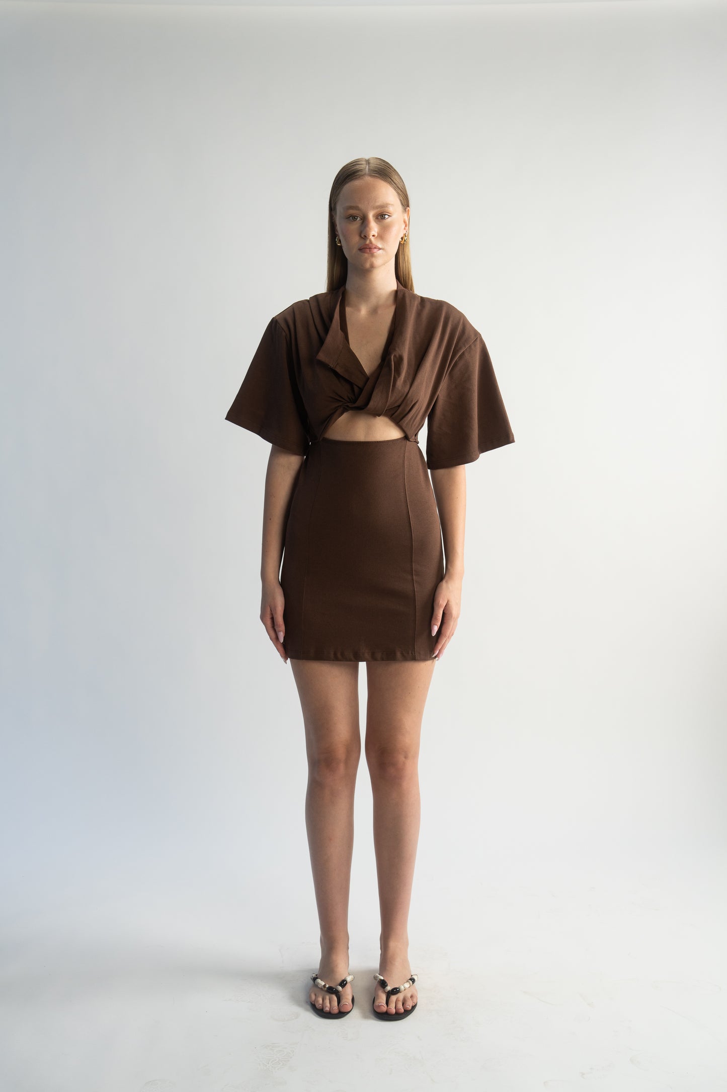 LK NO 5 BROWN DRESS