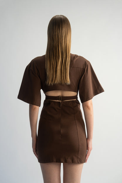 LK NO 5 BROWN DRESS