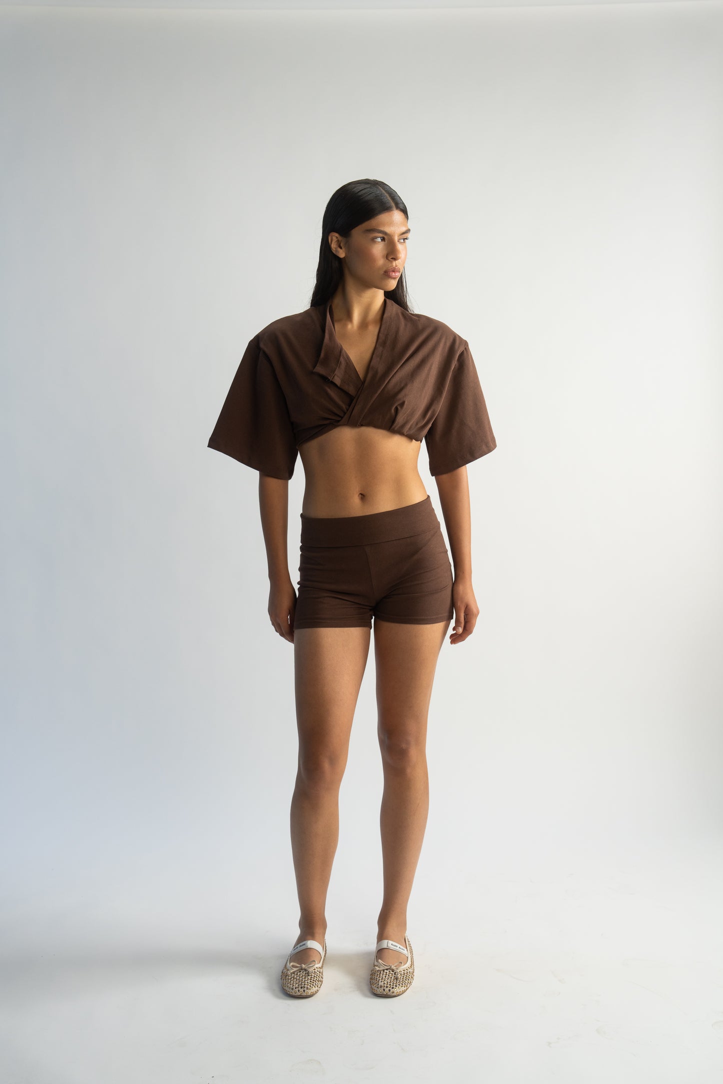 LK NO 9 BROWN SHORTS