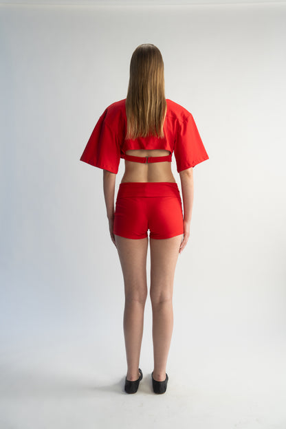 LK NO 9 RED SHORTS