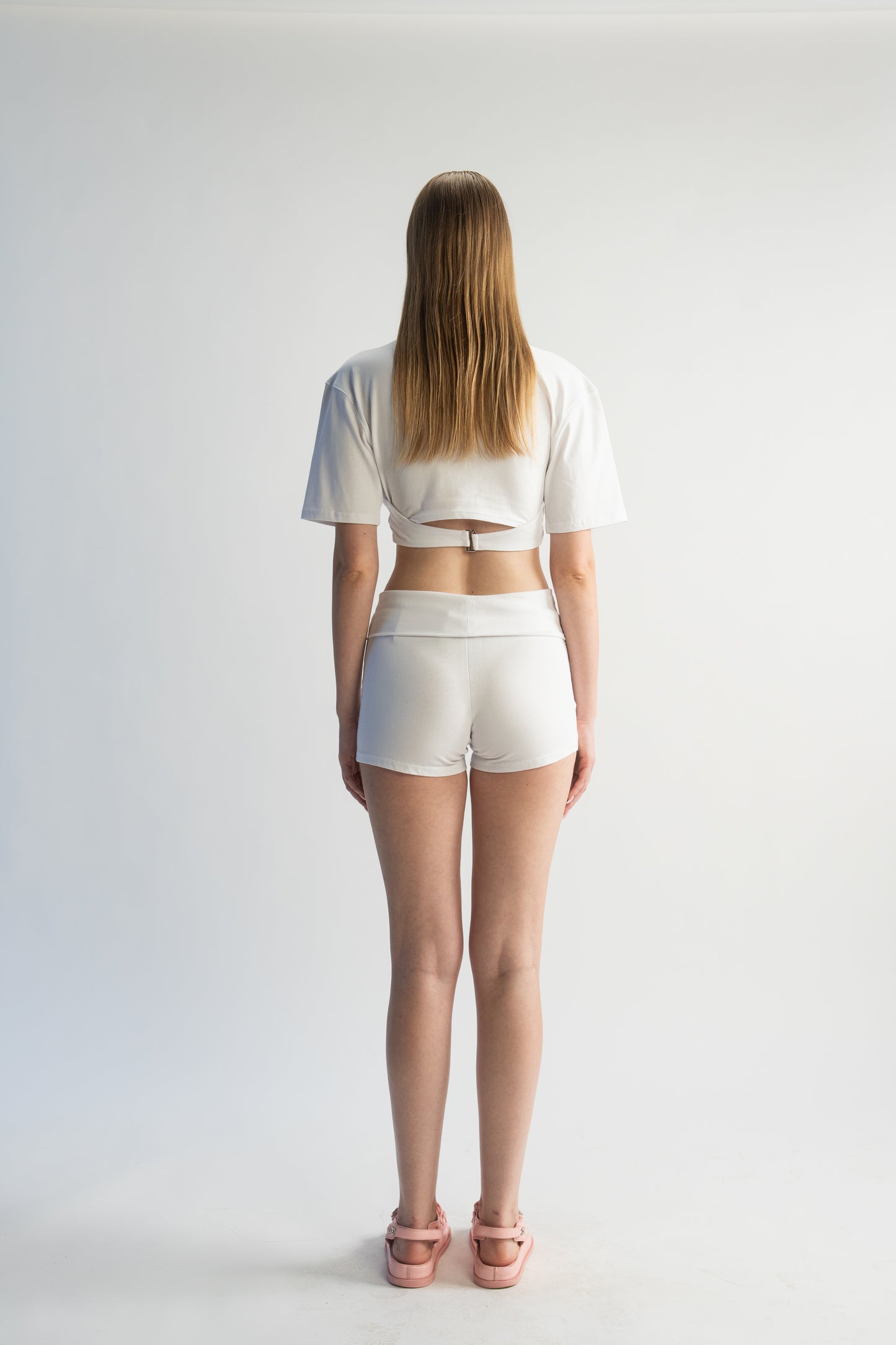 LK NO 9 WHITE SHORTS