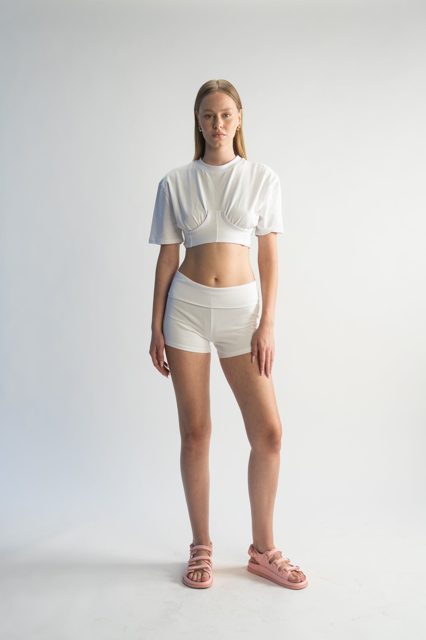 LK NO 9 WHITE SHORTS