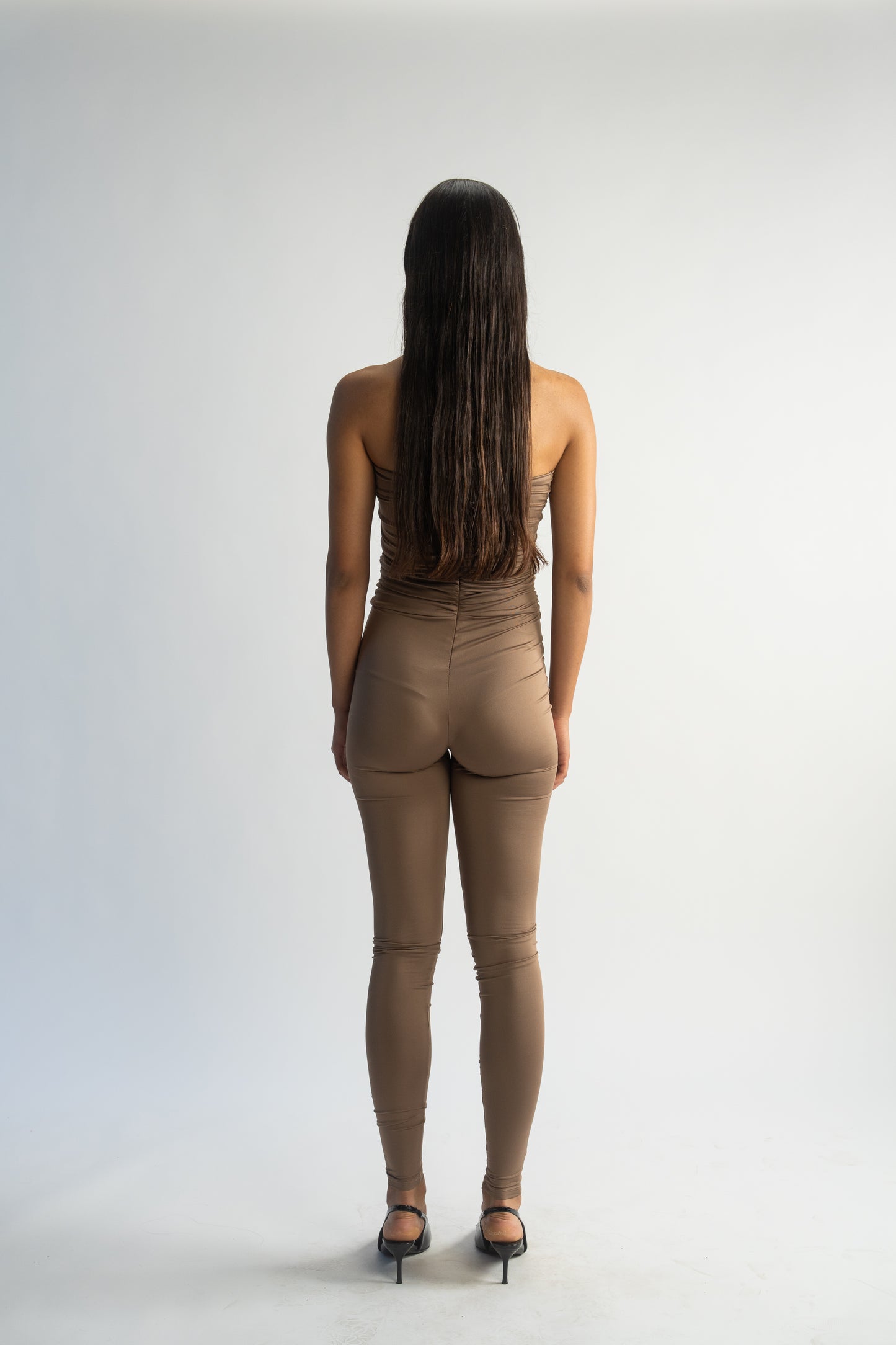 LK NO 14 BROWN JUMPSUIT