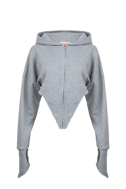 LK NO 18 GREY HOODIE