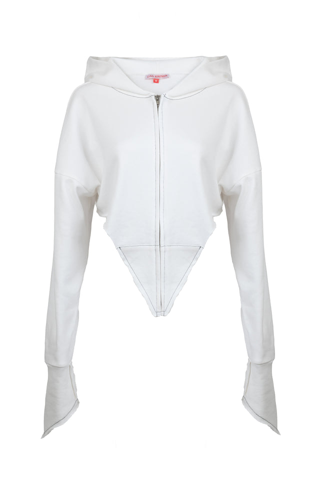 LK NO 18 WHITE HOODIE