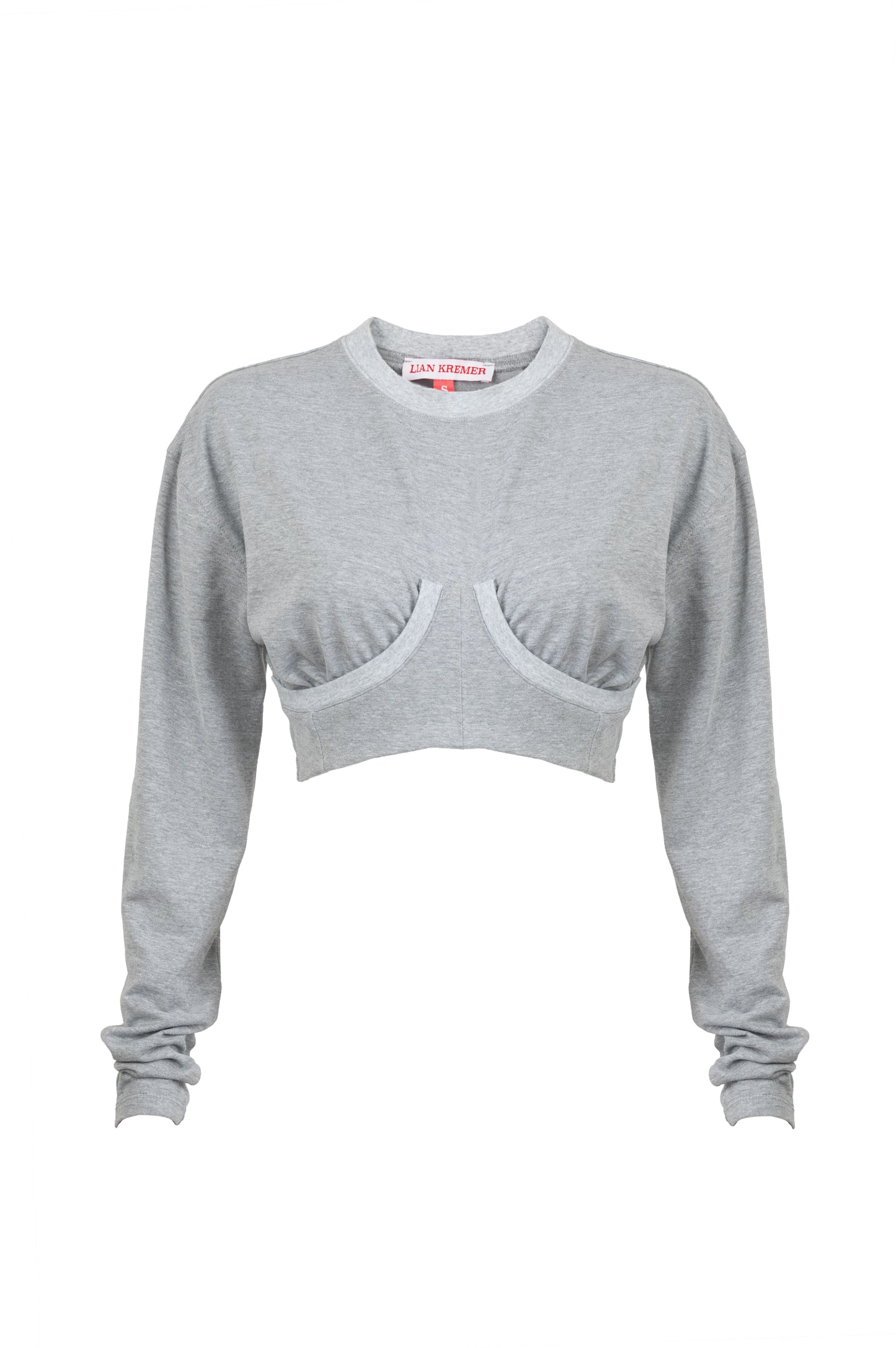 LK NO 21 GREY CROP TOP