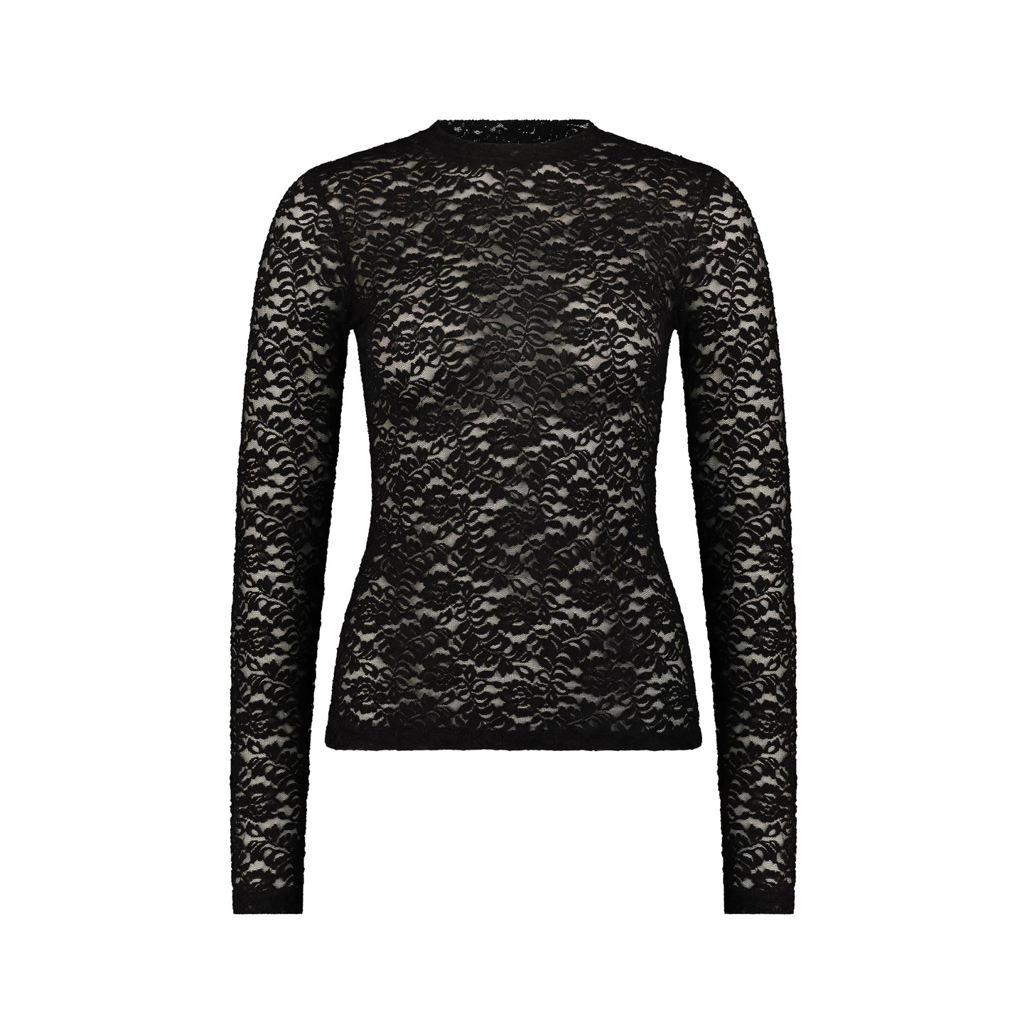 LK NO42 BLACK LACE TSHIRT